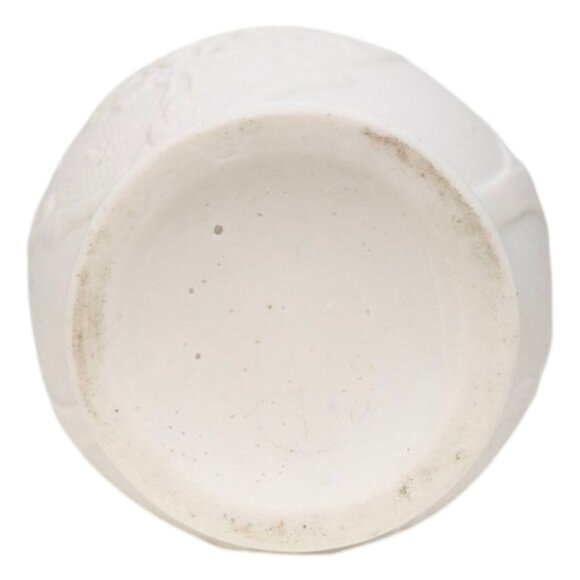 Vtg Embossed Relief Ewer Jug Cream Grape Vine Molded  7" Parian Ware Porcelain - Picture 10 of 10